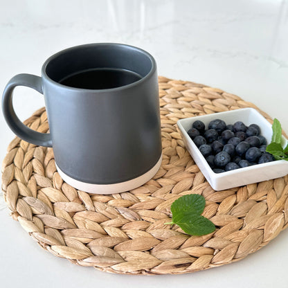 Stoneware Ceramic Coffee Mugs Set - 16 oz
